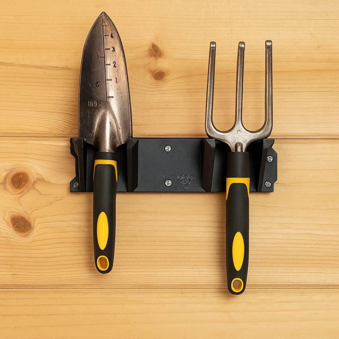 Garden Tool Wall Mount – Durable Tool Rack for Shed or Garage – Holds Trowels, Forks & Hand Tools – Gardening Gift for Him or Her