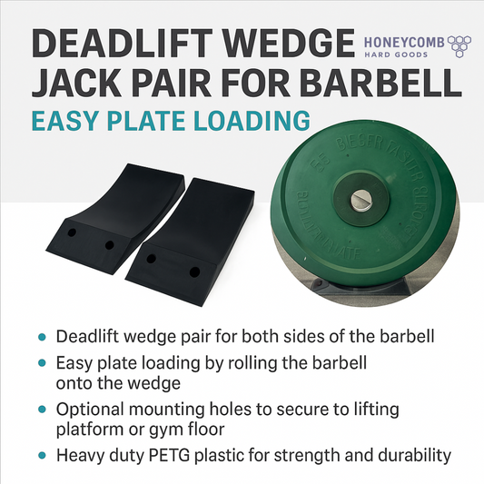 Deadlift Wedge Jack Pair for Barbell Easy Plate Loading Heavy Duty Lifter Wedges with Mounting Holes Gym Jack Alternative