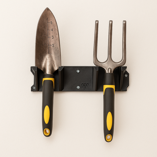 Garden Tool Wall Mount – Durable Tool Rack for Shed or Garage – Holds Trowels, Forks & Hand Tools – Gardening Gift for Him or Her