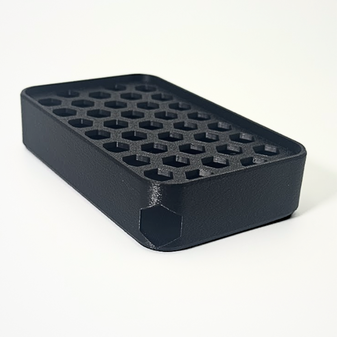 Modern Draining Soap Dish | Black Soap Holder Tray for Sink, Shower or Bathroom | Bar Soap Saver with Drain | PETG Two-Piece Soap Tray